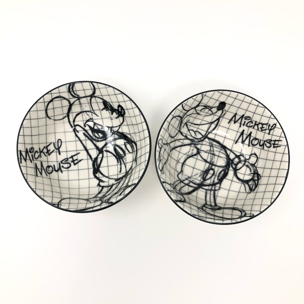 Disney Sketchbook Mickey Tidbit Bowl, Set of 2